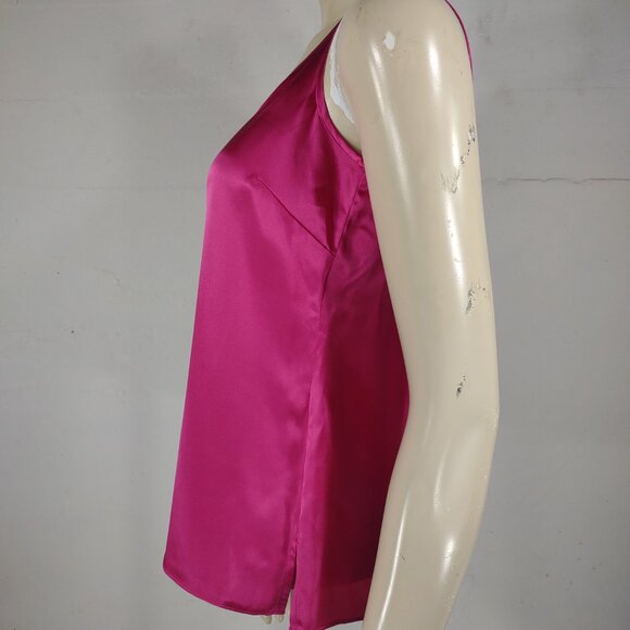 NWT Talbots pink 100% Silk sleeveless shell top tank ladies size 2 Petite - Picture 7 of 9